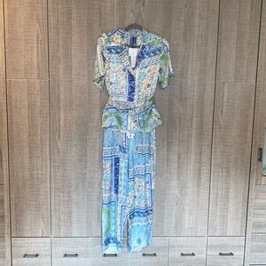 Zara The Cornelia Satin‎ Effect Printed Set